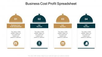 Business Cost Profit Spreadsheet In Powerpoint And Google Slides Cpb