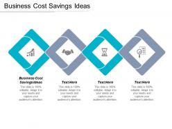 Business cost savings ideas ppt powerpoint presentation gallery graphic images cpb