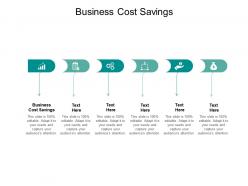 Business cost savings ppt powerpoint presentation portfolio background designs cpb