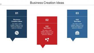 Business Creation Ideas Ppt Powerpoint Presentation Infographics Cpb