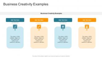 Business Creativity Examples In Powerpoint And Google Slides Cpb