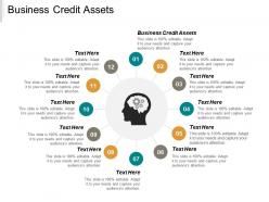 Business credit assets ppt powerpoint presentation gallery pictures cpb