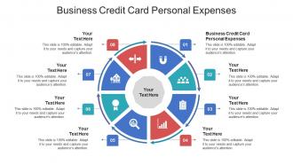 Business credit card personal expenses ppt powerpoint presentation layouts professional cpb
