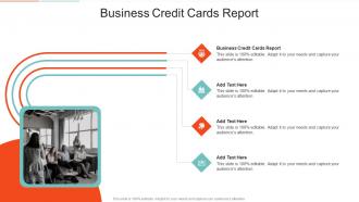 Business Credit Cards Report In Powerpoint And Google Slides Cpb