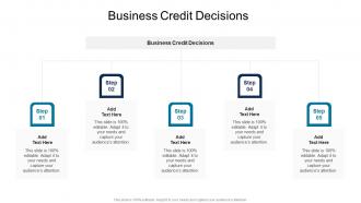 Business Credit Decisions In Powerpoint And Google Slides Cpb