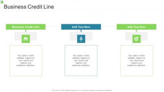 Business Credit Line In Powerpoint And Google Slides Cpb