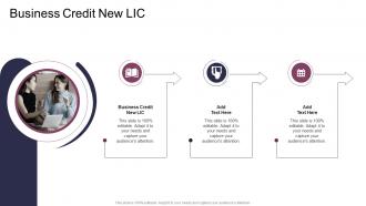 Business Credit New Lic In Powerpoint And Google Slides Cpb