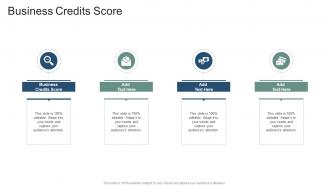 Business Credits Score In Powerpoint And Google Slides Cpb