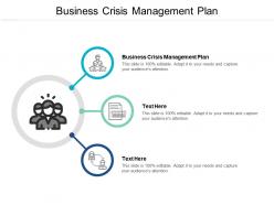 Business crisis management plan ppt powerpoint presentation styles deck cpb
