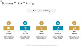 Business Critical Thinking In Powerpoint And Google Slides Cpb