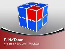 Business cube leadership powerpoint templates ppt backgrounds for slides 0113
