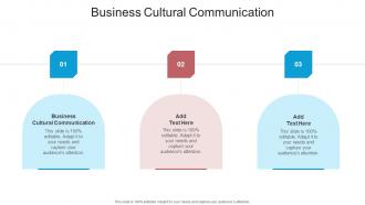 Business Cultural Communication In Powerpoint And Google Slides Cpb