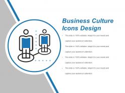 Business culture icons design powerpoint images