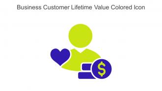 Business Customer Lifetime Value Colored Icon In Powerpoint Pptx Png And Editable Eps Format