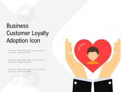 Business customer loyalty adoption icon