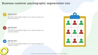 Business Customer Psychographic Segmentation Icon