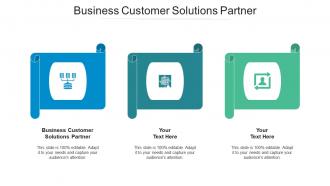 Business customer solutions partner ppt powerpoint presentation icon aids cpb