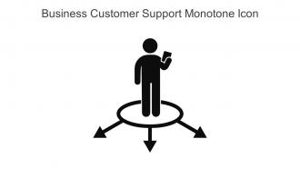 Business Customer Support Monotone Icon In Powerpoint Pptx Png And Editable Eps Format