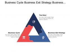 Business cycle business exit strategy business operational plan cpb