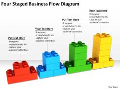 Business cycle diagram four staged flow powerpoint templates