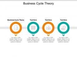 Business cycle theory ppt powerpoint presentation infographic template backgrounds cpb