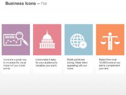 Business data analysis bank global process balance ppt icons graphics