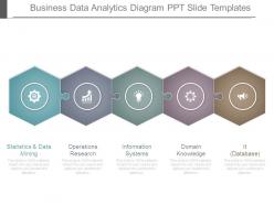 Business data analytics diagram ppt slide templates