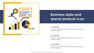 Business Data And Spend Analysis Icon