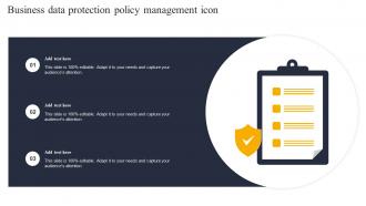 Business Data Protection Policy Management Icon