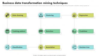 Business Data Transformation Mining Techniques