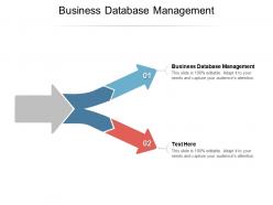 Business database management ppt powerpoint presentation infographics maker cpb