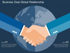 Business Deal Global Relationship Flat Powerpoint Design
