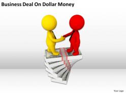 Business deal on dollar money ppt graphics icons powerpoint