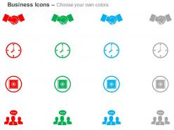 Business deal time clock safe business communication ppt icons graphics