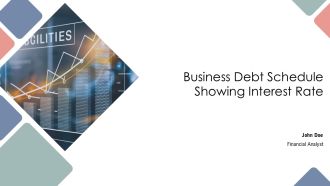 Business Debt Schedule Showing Interest Rate PPT Example AT