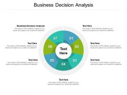 Business decision analysis ppt powerpoint presentation layouts images cpb