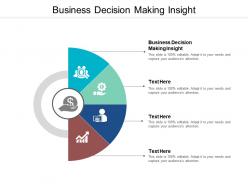 Business decision making insight ppt powerpoint presentation model graphics template cpb