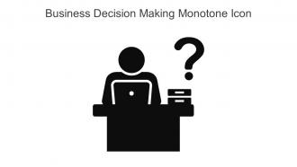 Business Decision Making Monotone Icon In Powerpoint Pptx Png And Editable Eps Format
