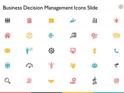 Business decision management icons slide communication a28 ppt powerpoint presentation file example