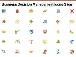Business decision management icons slide technology ppt powerpoint presentation infographics