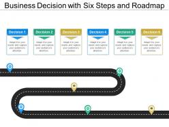 Business decision with six steps and roadmap