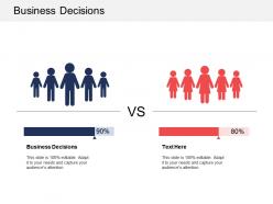 Business decisions ppt powerpoint presentation gallery infographics cpb