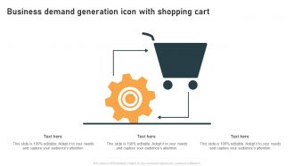 Business Demand Generation Icon With Shopping Cart