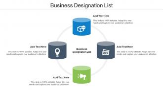 Business Designation List Ppt PowerPoint Presentation File Mockup Cpb