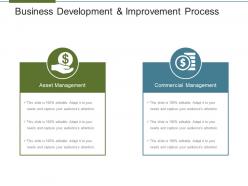 Business development and improvement process powerpoint layout