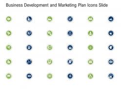 Business development and marketing plan icons slide ppt demonstration