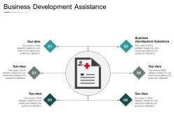 Business development assistance ppt powerpoint presentation model portrait cpb