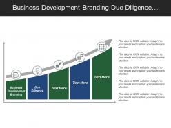 Business development branding due diligence planning progress problem solving