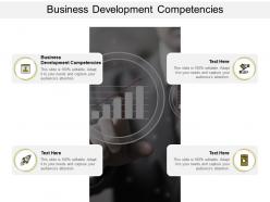 Business development competencies ppt powerpoint presentation sample cpb