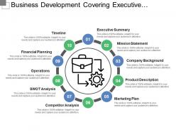 Business development covering executive summary and operations